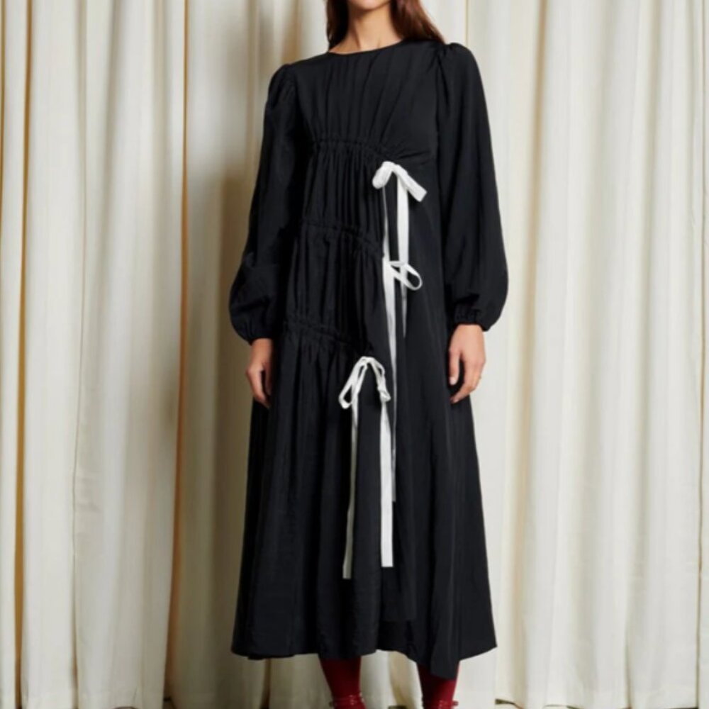 Sister Jane Ghospell Campbell Ruched Midi Dress